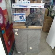 Aquarium set cabinet 2fit crystal clear kaca