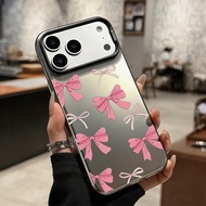 For OPPO A5X A5 Pro A3X A60 A18 A17k A16 A15 A5s A38 A57 A12 A78 A3s A58 A53 8T Pink Bow Mirror Case