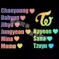 Kpop Twice laser sticker Holographic lightstick hologram