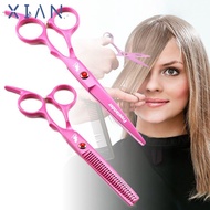XIANEE Hair Cutting Scissors Hairdressing Shears Barber Salon Pink Thinning
