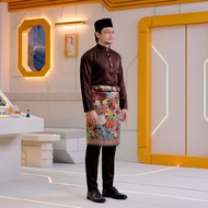 Baju Melayu Bulan Bintang - Slim Fit - Tema Coklat/Earth Tone [NEW 2026]