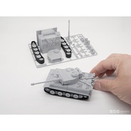 3D Printed Tiger I Kit Card Tank Model – 1/64 Scale – DIY Assembly