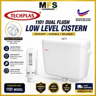 TECHPLAS 1101 Elegen Cistern Dual Push Flush Button - Toilet Flush Plastic White