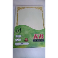 Certificate Paper In Gold