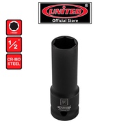 【UNITED】1/2" Impact Wheel Nut Socket (7 Point)