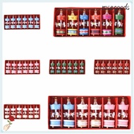 ROSEGOODS 6Pcs Christmas Wooden Carousel, Mini Gifts Christmas Handmade Carousel,  DIY Crafts Christ