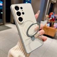 Shock-Absorbing Silicone Protective Magnetic Stand Phone Case For Samsung Galaxy S26 Ultra, S25, S24