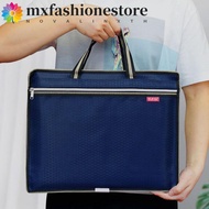 MXFASHIONE A4 Document Bag High Capacity Portable Organizer Bag Office Supplies Briefcase File Bag F