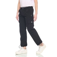 HYPEGLORY - Black Nylon Crinkle Baggy Track Pants