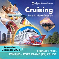 [Resorts World Cruises] [Launch Promo: Buy 1 FREE 1 + up to 75% off 3rd / 4th person] 3 Nights Penang - Port Klang (KL) (Tue) on Genting Dream (Sep - Dec 2024)