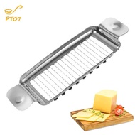pengtao07 Butter Slicer Cutter, Stainless Steel Ergonomic Cheese Slicer Cheese Even Sti Slicing Tool