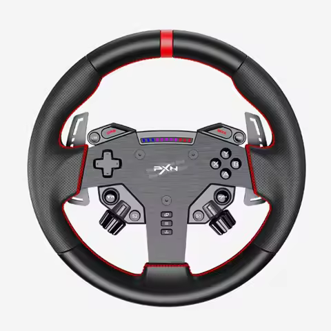PXN W AS Gaming 11 inch Racing Steering Wheel Aluminum Alloy Hall Paddle Shifter Compatible With VD4