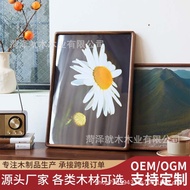 [in stock] Black walnut solid wood picture frame A3Large-sized wall-mounted display stands can be ma