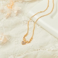 Y9Y4 Y425 Anti-Rust Titanium Necklace With Shape Women's Fashion Necklace Love Pendant Necklace Full