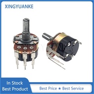 2Pcs/lot WH138-1-4 B10K B50K B100K B500K Dimming Speed Regulating Potentiometer With Switch 3-Pin Sh