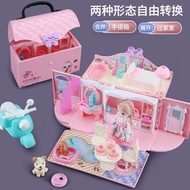 Factory Direct Sales Children's Toys Play House Handbag Bedroom Toys Princess Castle Girl Doll House