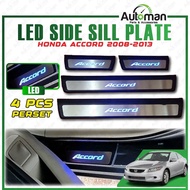 LED Door Side Sill Plate Step Honda Accord 2008 - 2013 Blue Exterior Accessories Footstep