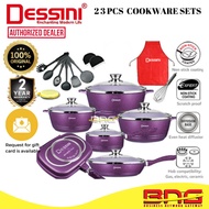 DESSINI 23pcs Cookware Set Original Periuk cookwar Non Stick Pan Cooking Pot Frying Pemanggang Ajaib
