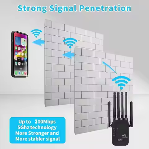 Hot Sale Dual Network Interface WiFi 6 Repeater Signal Amplifier Router 300Mbps Signal Booster Cellu
