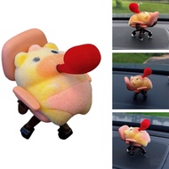 Capybara Car Decor Non Slip Soft Rotating Statue Capybara Car Dashboard Decor