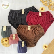 Women's Dark Color Plain Jumbo Smooth Panties from Teenagers to Pregnant Women (ML XL XXL 4L 5L)