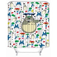 Musife Custom Totoro Shower Curtain Waterproof Bathroom Polyester Fabric Bathroom Curtain