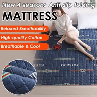 [In Stock] Four seasons mattress nonslip folding pad/ Foldable Mattress Single Mattress/Tatami Mattress Sleeping Mat