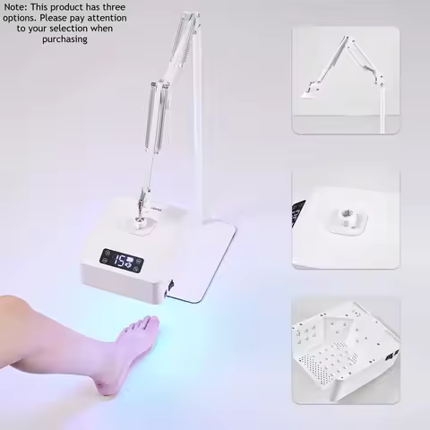 48W New Pro Pedicure UV Lamp LED High-Power Foot UV Curing Light Rechargeable Gel Nail Dryer with Fo