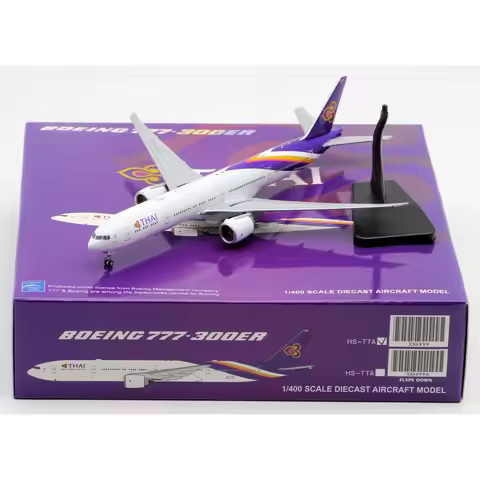 XX4899 Alloy Collectible Plane Gift JC Wings 1:400 Thai Airways "StarAlliance" Boeing B777-300ER Die