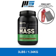 Optimum Nutrition Serious Mass 3lbs - ON Weight & Mass Gain, Muscle Building, Bulking & Sizing