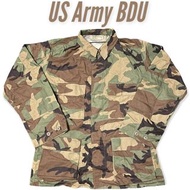 【US Army】美軍公發 BDU 軍外套 襯衫夾克 叢林迷彩 大迷彩 古著 多口袋 工裝外套夾克