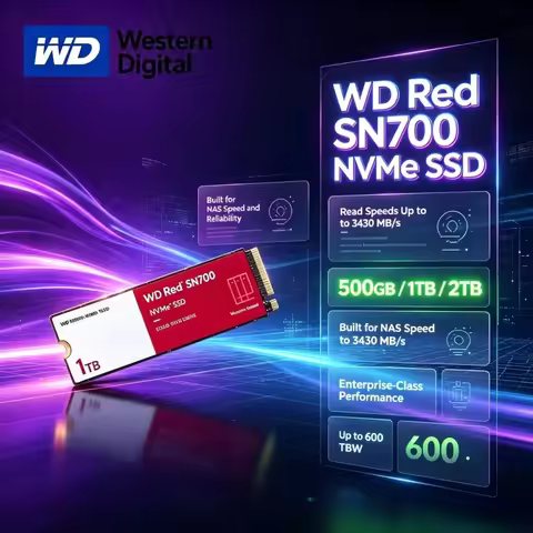 WD Red SN700 PCIe4.0 NVMe M.2 2280 SSD Western Digital 500GB 1TB 2TB NAS Friendly Internal Hard Driv