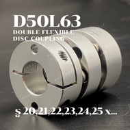 D50 L63 Size 202122232425 x....mm คัปปลิ้งไดอะเฟรมคู่ /  Coupling daiphragms / Double flexible disc 