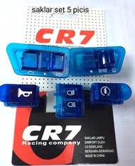 saklar set Variasi warna biru-CR7-Motor honda beat karbuHonda Vario karbuHonda Supra x 125Honda Supr