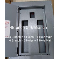 America Panel Board / Box Distribution Box For Bolt On Circuit Breaker 4 Or 6 Holes ( 1 Main Hole)