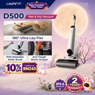 UWANT D500 Wet Dry Vacuum | 17,000Pa Suction, IPX6 Waterproof Roller, Anti-Tangle, Hot Air Self-Dryi