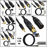 TRS Stereo 3.5mm to 2 * XLR Two-in-One Audio Cable Male to Male/Female to Female 0.5m 1.8m 3m 3.5 to