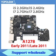 A1278 Motherboard For Macbook Pro 13" A1278 Logic Board  Core i5 2.3GHz 2.4GHz i7 2.7GHz 2.8GHz 820-