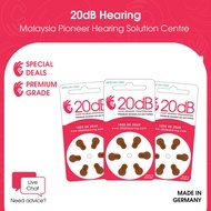 Hearing Aid Battery Size 312 ( 20dB ) - 4 packs (24 pieces)