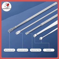 AA 6/7Pcs Ear Pi Cleaning Health Care Tool Ear Wax Remover Cleaner Curette Kit VN