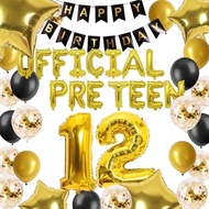 (SG Seller) 12th Birthday Decorations, 12th Birthday, 12 Years Old, Official Pre Teen, 12th Birthday