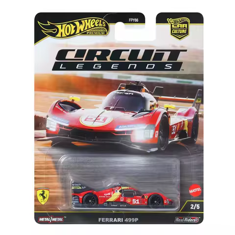 Hot Wheels Car Culture Race Day FPY86 Ferrari 499P Premium Gold Label 1:64 Diecast Model Car Birthda