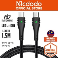 100% ORIGINAL MCDODO CA-6660 1.5 Meter CA-6660 2 Meter 3A Type C To Type C Data Cable