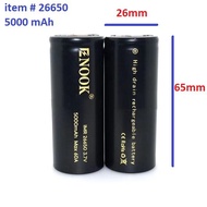 / /Legit 100% ENOOK 26650 5000mah 60A.