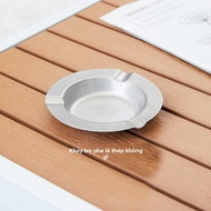 Hộp Đựng Thuốc Lá Bằng Thép Không Gỉ Cổ Điển Metal Retro Cigar Ashtray Ngoài Trời Tiện Lợi Cá Nhân H