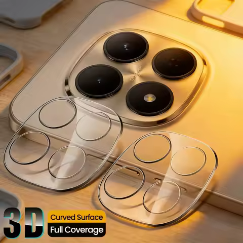 Redmy Note15Pro 5G Case 2Pcs Clear 3D Curved Camera Protectors for Redmi Note 15 Pro+ 14 Pro Plus 4G