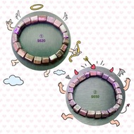 [🛍️新品放漏Ⓢ]🚛送順豐～🇿🇦天然南非舒俱來蘇紀石泥地櫻花方糖四楞四方棱柱單圈手串手鏈(調理身體機能去除負能量)№24/25