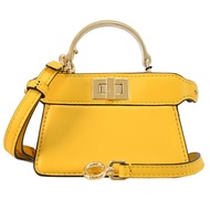 FENDI 7AS106 Nano Peekaboo 轉釦超迷你小廢包.黃