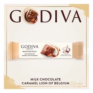 GODIVA Masterpieces Milk Chocolate Caramel Lion of Belgium Bar per bar 30gram