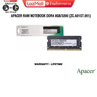 APACER RAM NOTEBOOK DDR4 8GB/3200 (ZC.A01ST.051)/ Warranty Lifetime